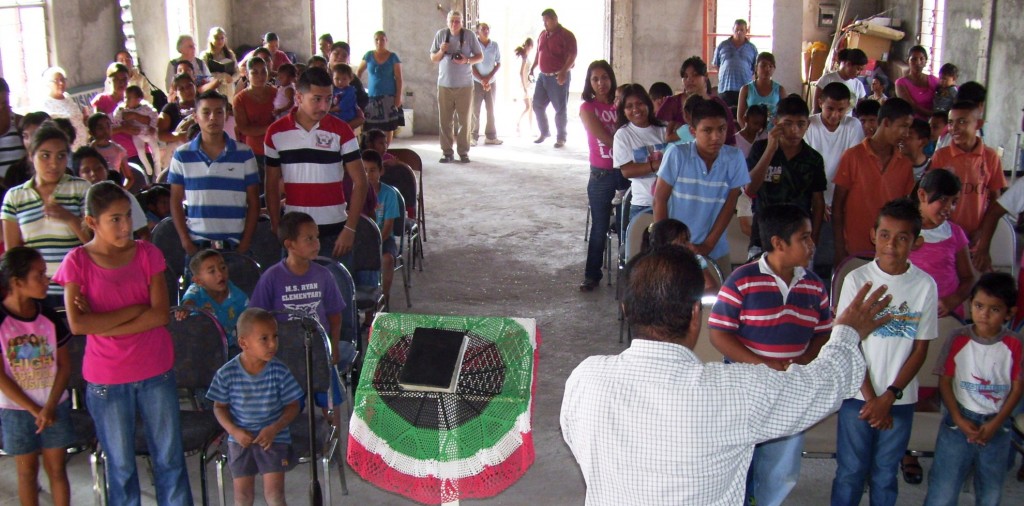 Pastor Pedro with kids