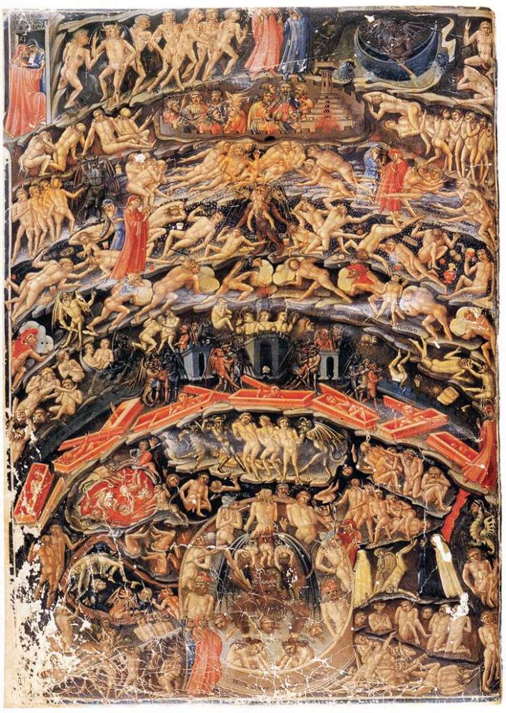 Bartolomeo_Di_Fruosino_-_Inferno,_from_the_Divine_Comedy_by_Dante_(Folio_1v)_-_WGA01339