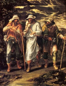 Road to Emmaus, by Lelio Orsi; public domain via Wikimedia Commons
