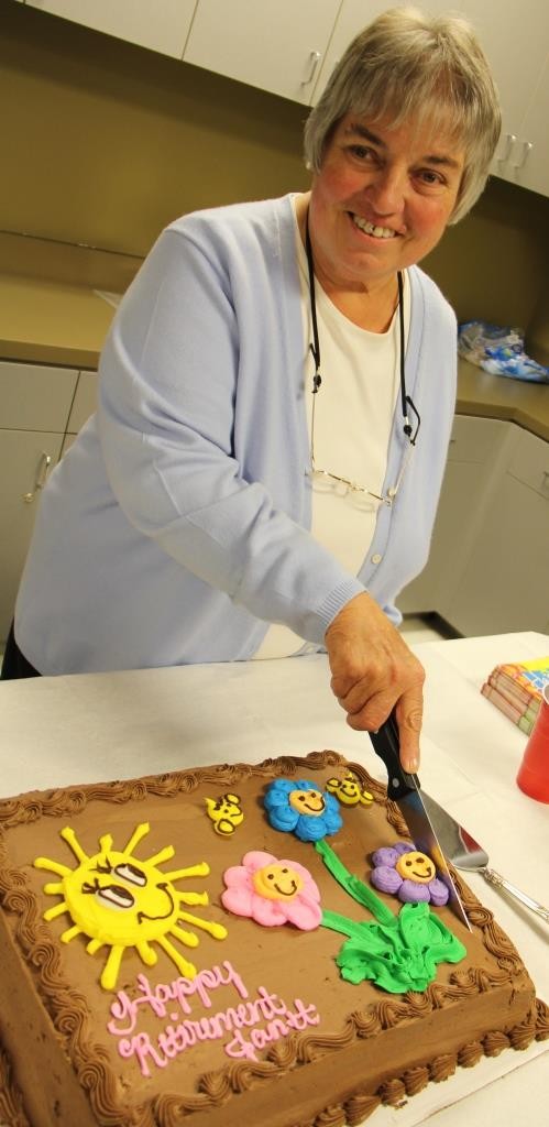 Janet with cake