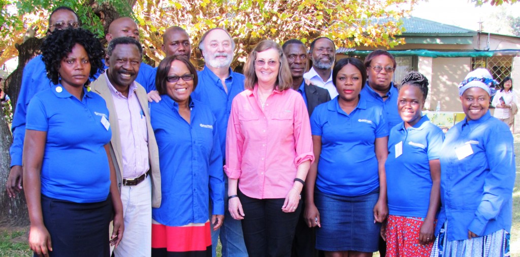 Leaders from Zambia with the Tkachs.