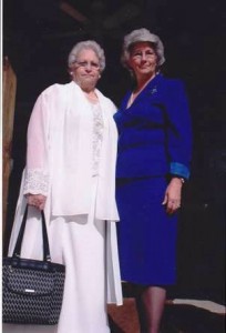 Carol Schantz with her mother