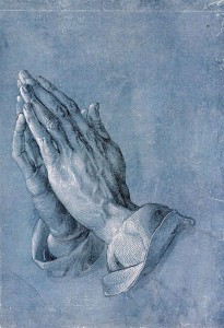 ''Praying Hands''  by Albrecht Dürer, Public Domain via Wikimedia Commons