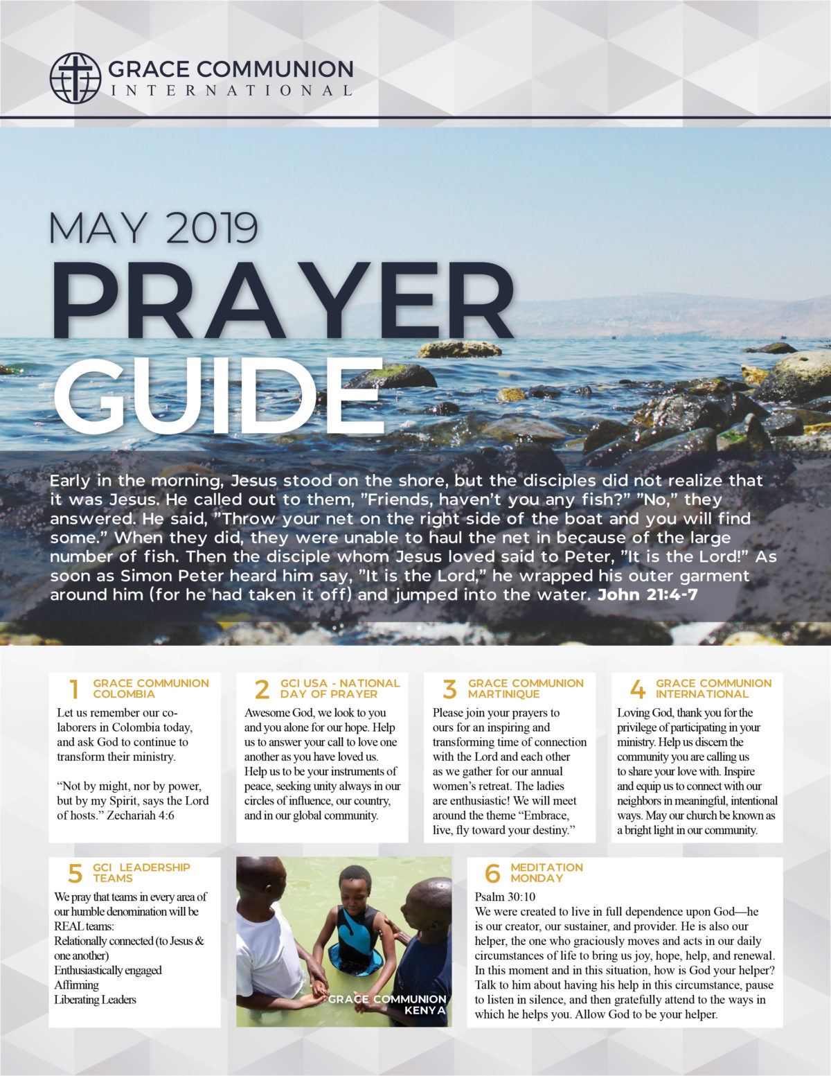 May 2019 Prayer Guide – GCI Update