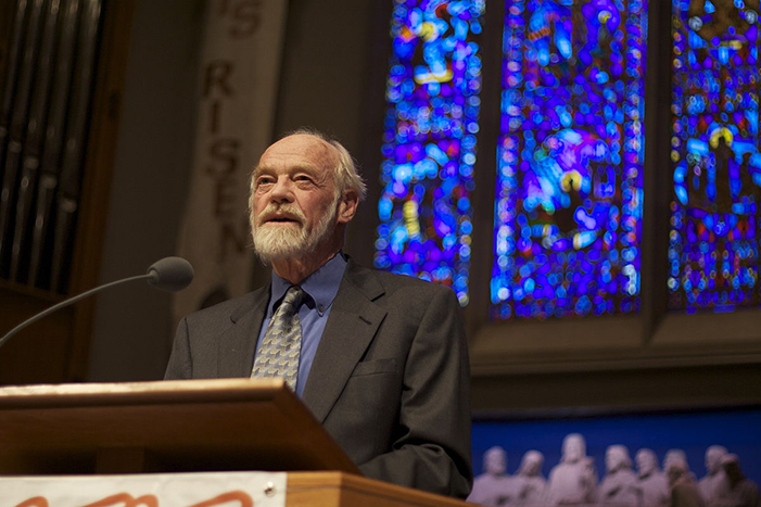 Eugene Peterson lecture at University Presbyterian Church in Seattle, Washington sponsored by the Seattle Pacific University Image Journal