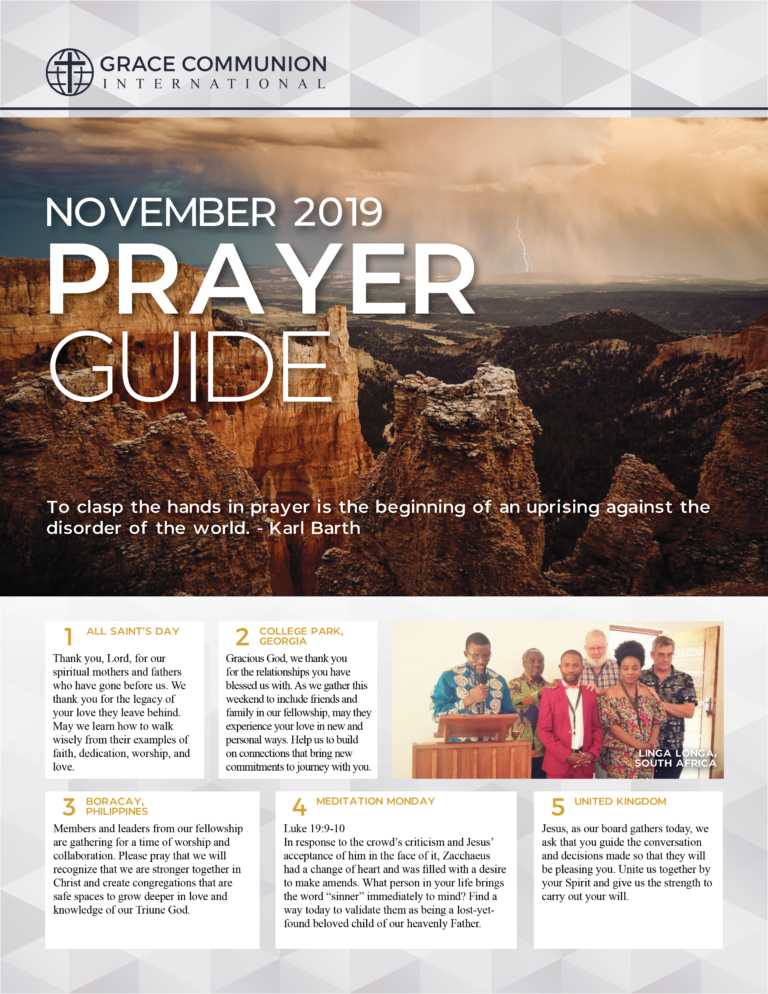 November Prayer Guide – GCI Update