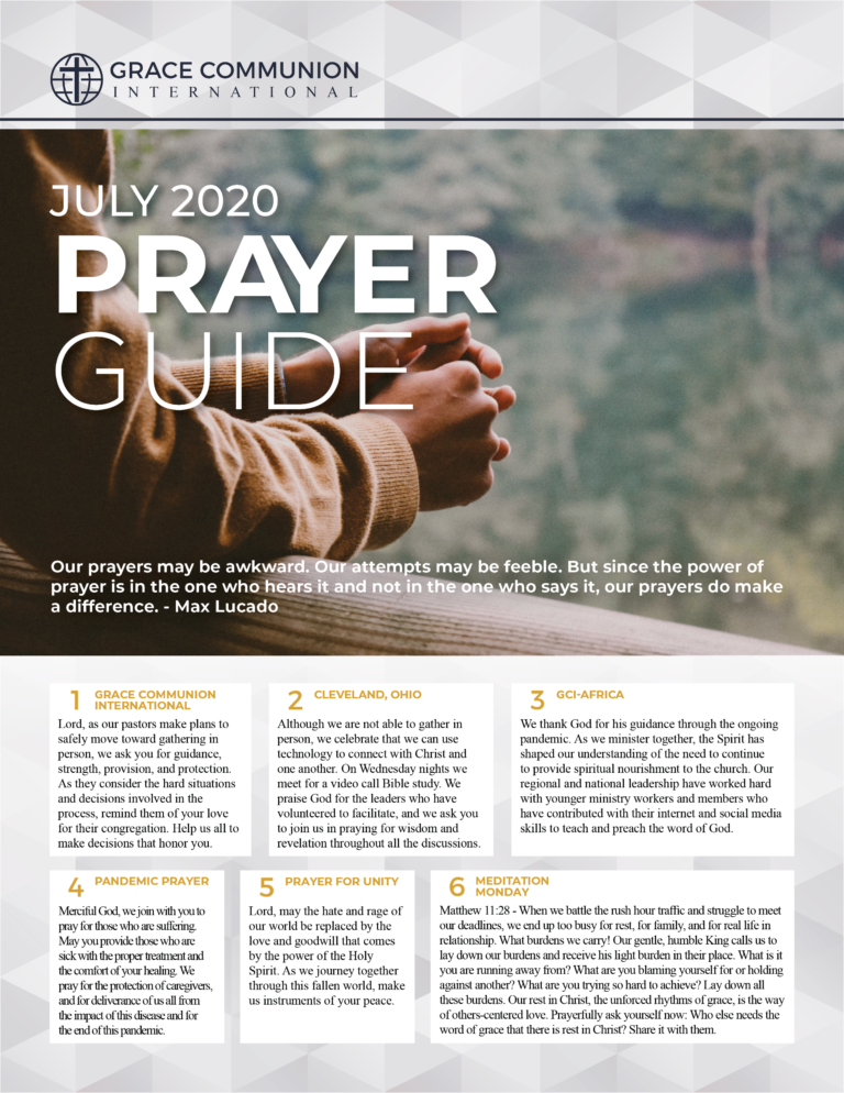 July Prayer Guide โ GCI Update July Prayer Guide โ GCI Update