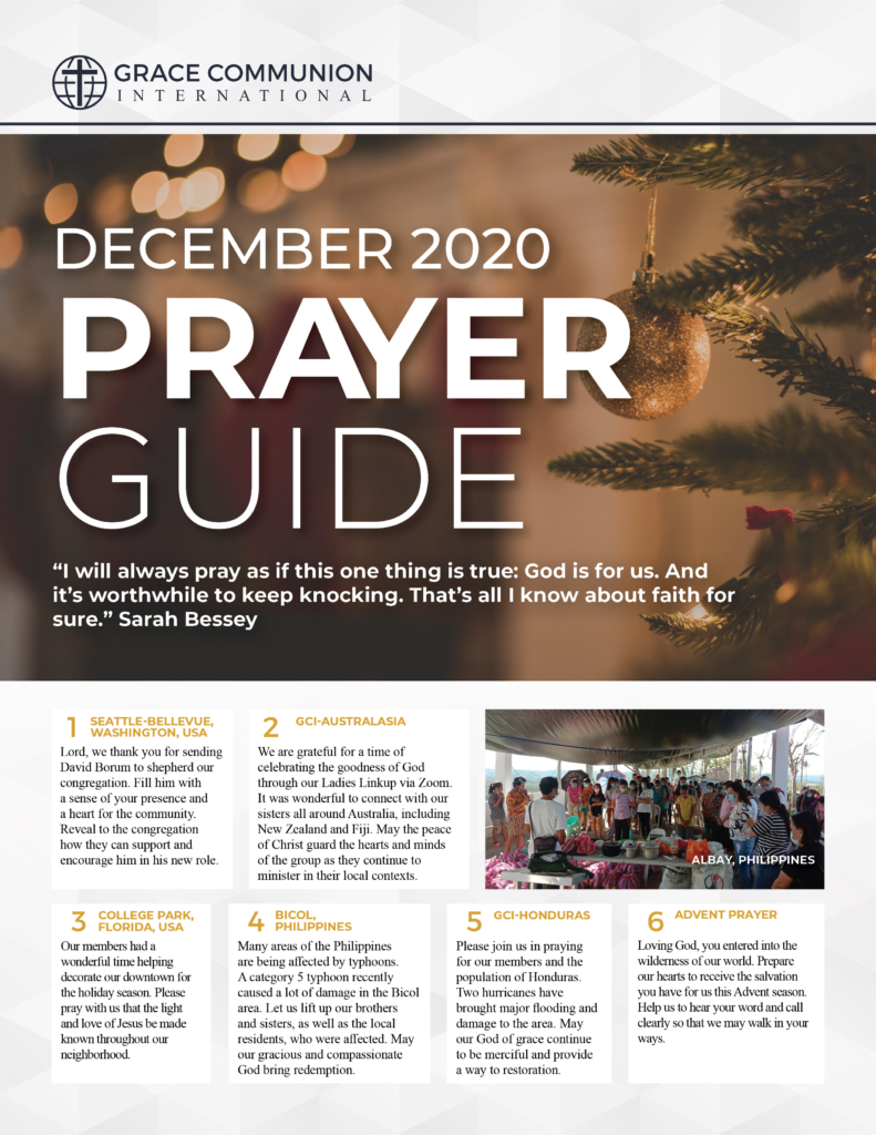 Prayer Guide December GCI Update