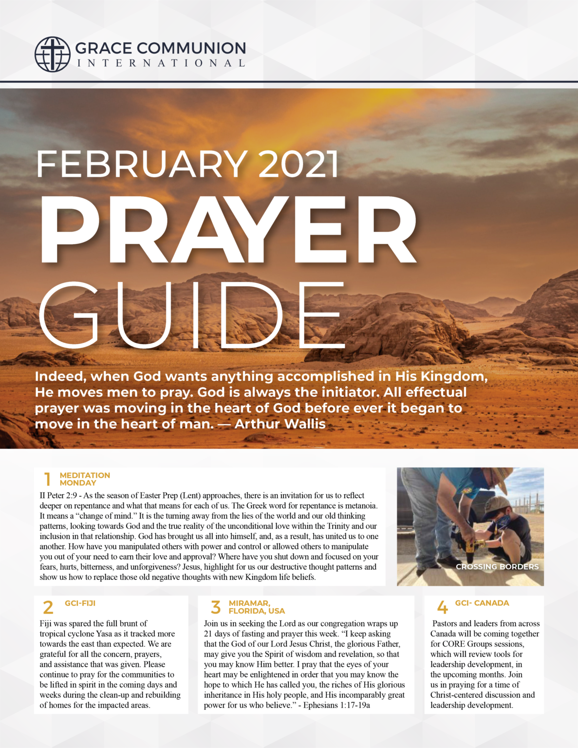 February Prayer Guide GCI Update