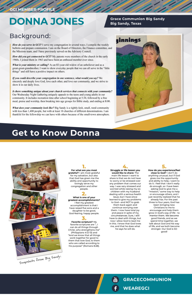 Meet Donna Jones – GCI Update