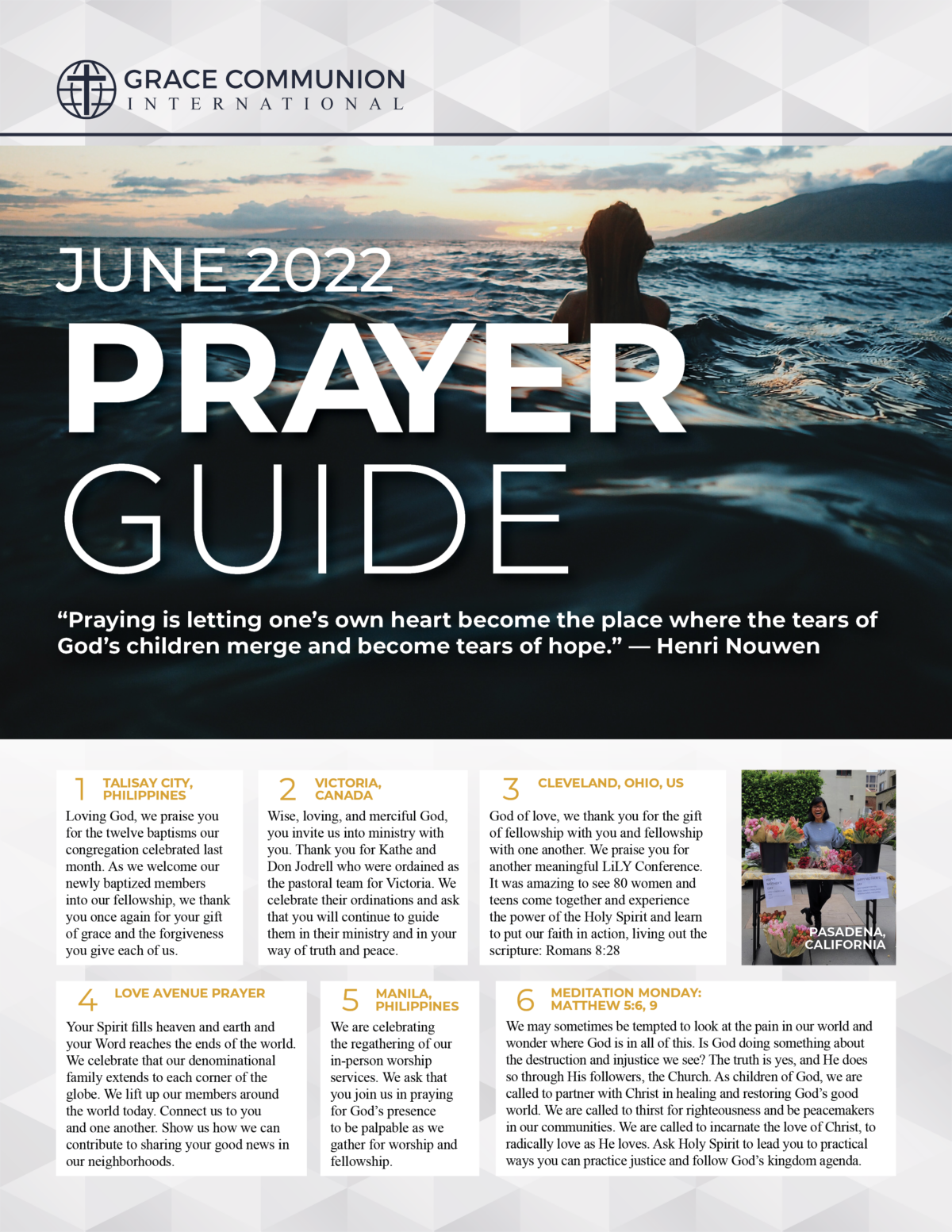 GCI Prayer Guide—June 2022 – GCI Update