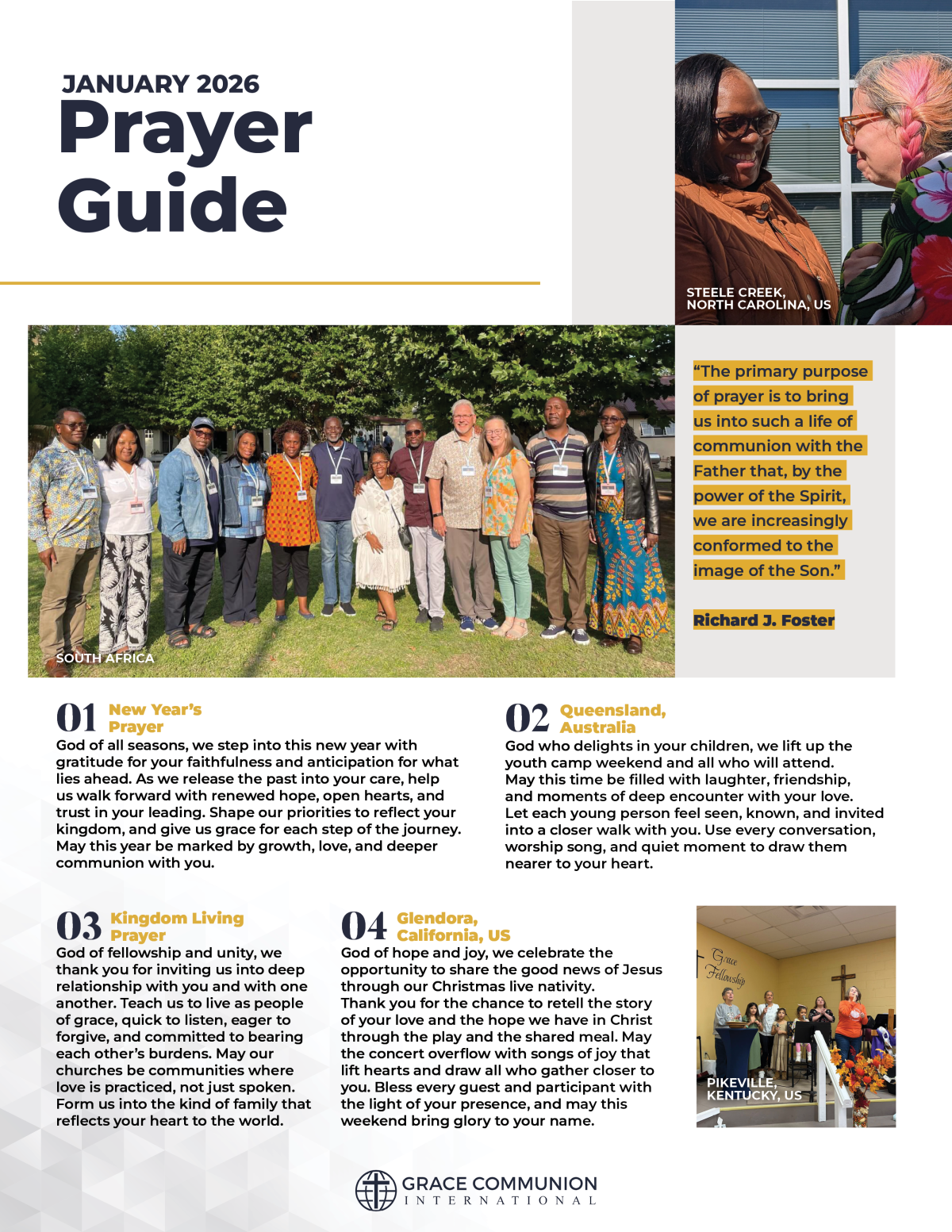Prayer Guide—January 2026 – GCI Update